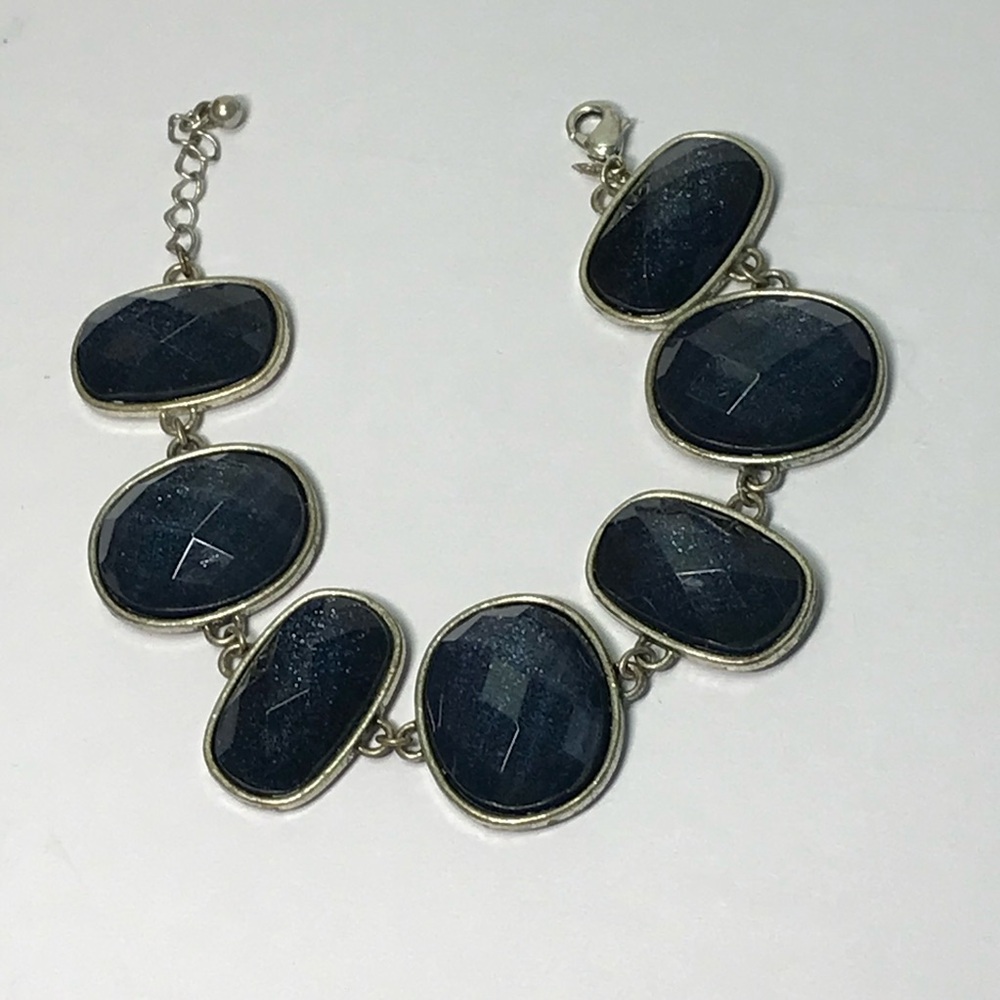 Vintage Avon Midnight Blue Stone Bracelet